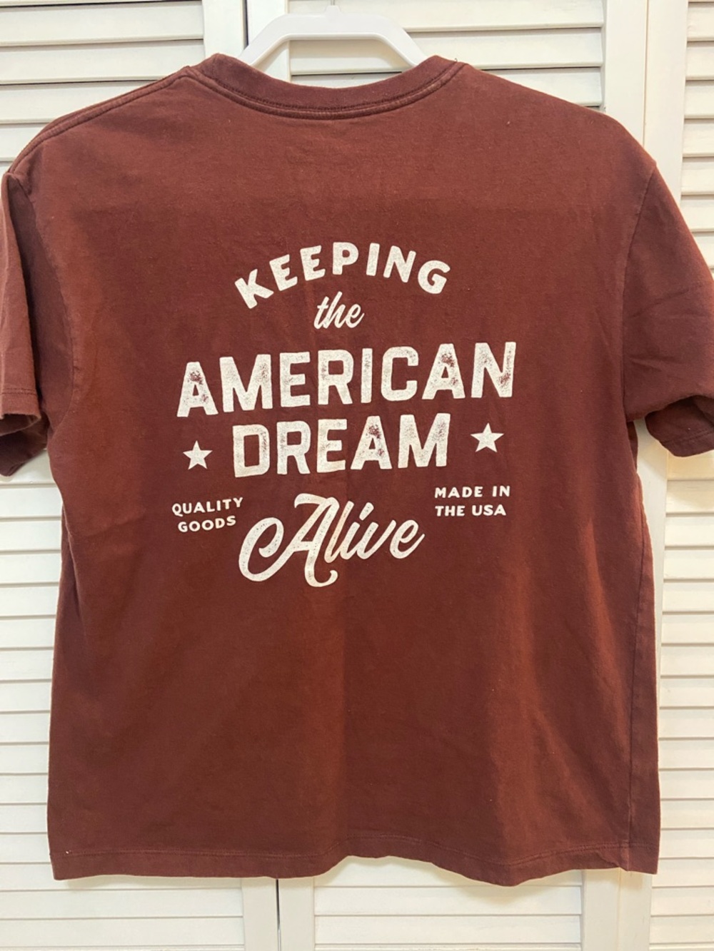 Red Land Cotton “Keeping the American Dream Alive" tshirt